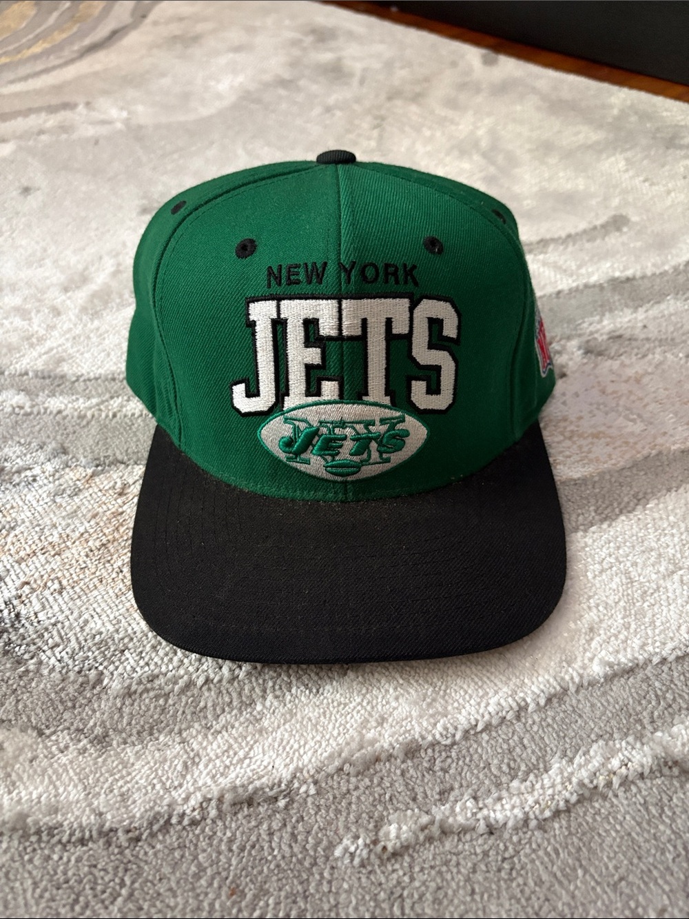 Mitchell & Ness New York Jets Green and Black Snapback Hat